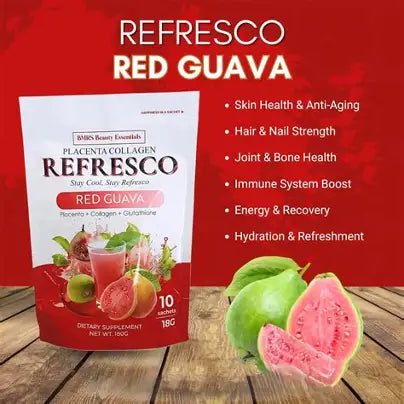 BMRS Beauty Essentials Refresco Red Guava – Antioxidant Beauty Drink for Glowing Skin & Immune Boost