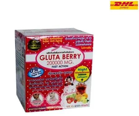 Gluta Berry 200000mg Juice – Ultra High-Potency Glutathione Whitening & Collagen Drink