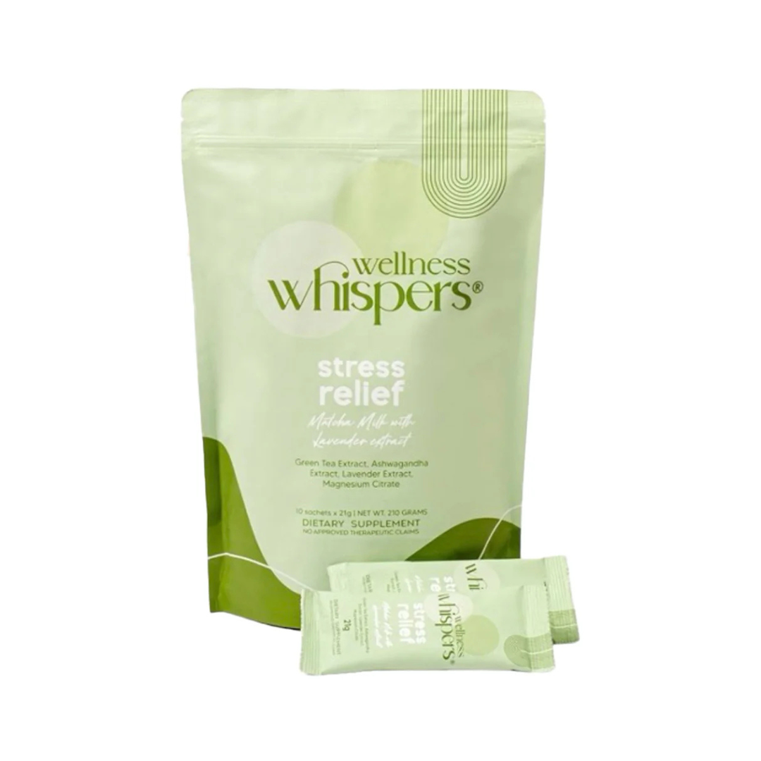 Wellness Whispers Stress Relief Matcha – Calming Green Tea Drink for Relaxation & Mood