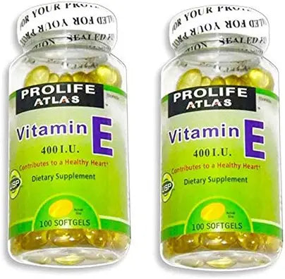 Prolife Atlas Vitamin E 400 IU – High-Potency Antioxidant Softgels